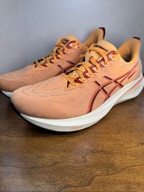 Asics Mens GT-2000 13  Mesh Running Sneakers Shoes in Peach/Coral, sz 11